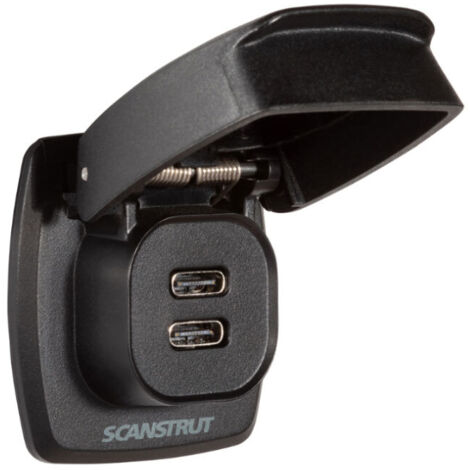 Scanstrut Flip Pro Max - Conector doble de carga USB-C , para autocaravana, camper