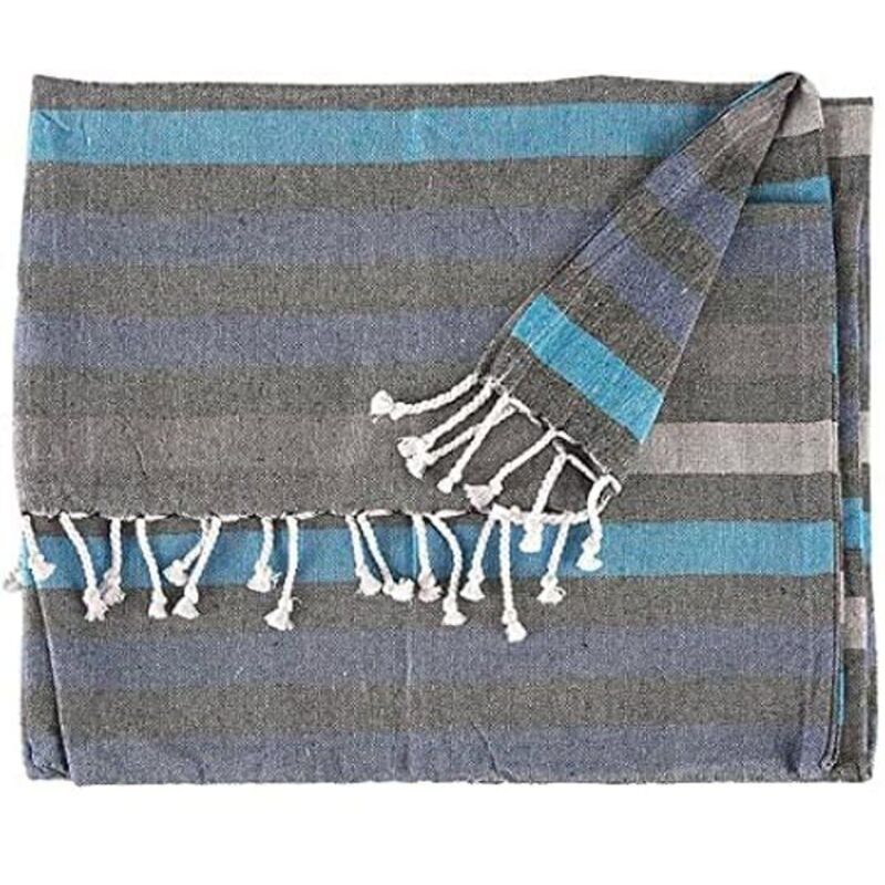 Scarf - GIFT DECOR - Multicolor - 100% cotton - 170 x 90 cm - Contemporary stripes