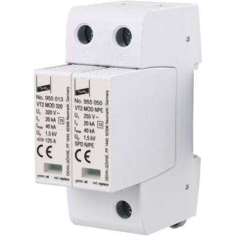 Scaricatore di sovratensione 20KA Tipo 2 monofase+C/AUX Dehn 955135