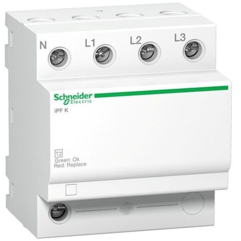 Scaricatore di sovratensione IPF40 T2 C 3P+N 4M 15/40KA 1.5 TT, TNS ACTI 9 A9L15688