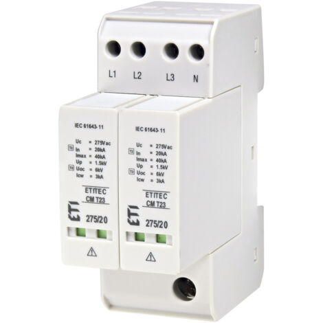 Scaricatore di sovratensione modulare ETITEC CM T23 275/20 4+0
