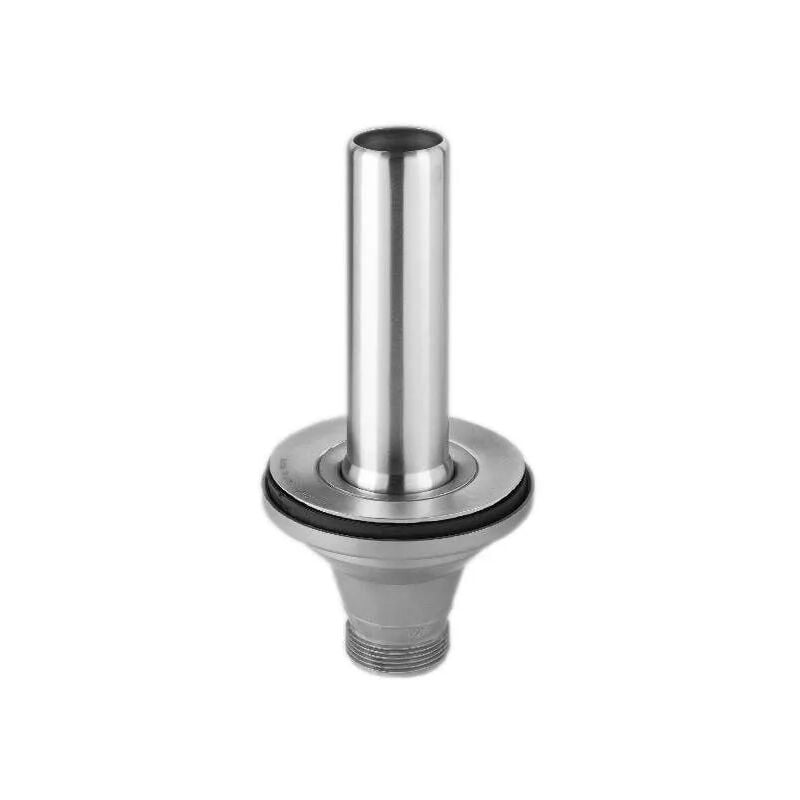 Scarico con tubo di troppopieno in acciaio inox 320mm per lavello diametro 90mm Lira