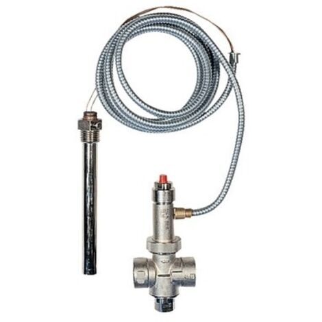 SCARICO DI SICUREZZA TERMICO PER CALDAIE A COMBUSTIBILE SOLIDO Diam. 3/4" F dop sicur 1300