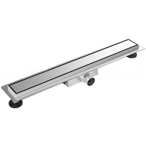 Scarico doccia 60 cm, pannello 2 in 1, con sifone e filtro a 360°, scarico per pavimento doccia in acciaio inox 304