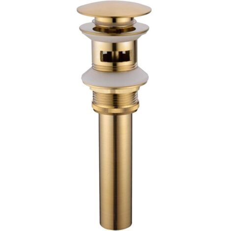 Scarico per lavello in ottone spazzolato oro e accessori - Smaltimento acque reflue