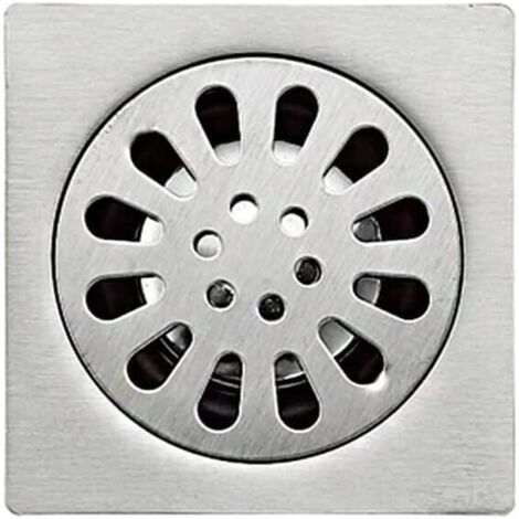 Scarico per pavimento in acciaio inossidabile spesso antiodore, scarico per doccia quadrato per bagno 1010