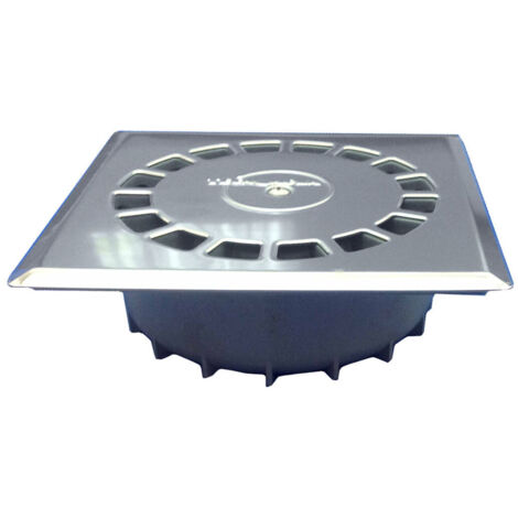 Scarico Tecnoagua T-88 I PVC Acciaio inossidabile 16,5 x 16,5 x 5 cm 5 cm Verticale