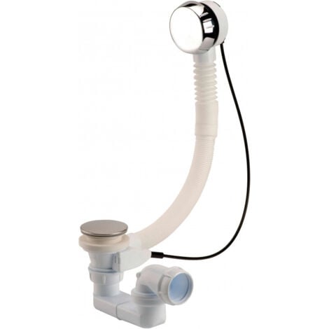 NICOLL Scarico vasca da bagno Easybain - chiusura automatica a volante sul troppo pieno