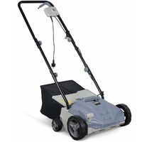 Scarificateur électrique gazon VOLTR 1500W, 2en1 aérateur et démousseur pelouse, 2 rouleaux
