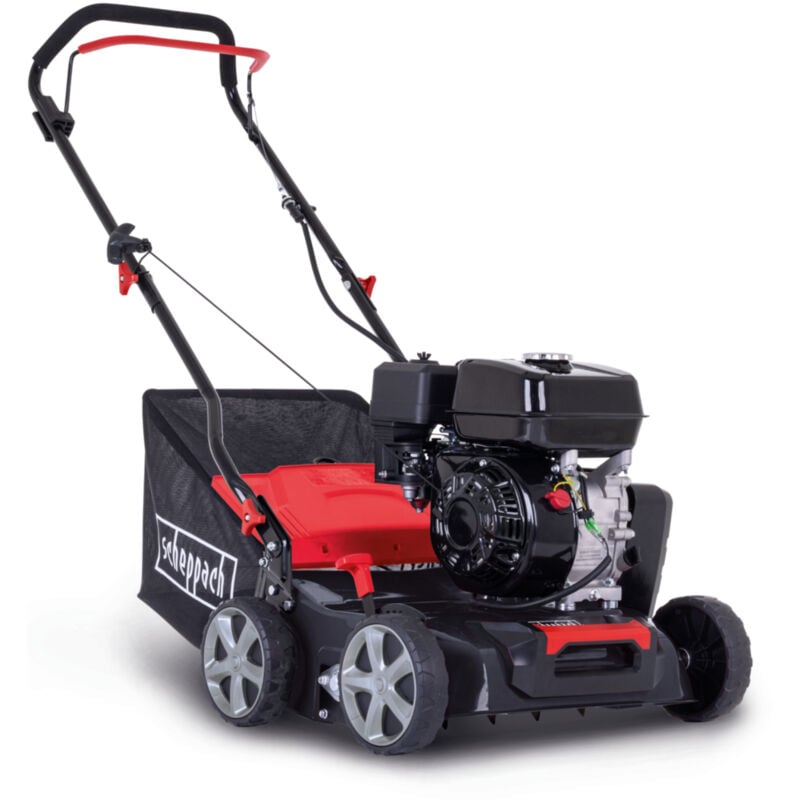 Scarificateur thermique SC55P – Scarificateur à essence – Moteur à essence 4 temps 5,4 cv / 4 kW – Cylindrée 212 cm3 – Largeur de travail 40 cm – 6