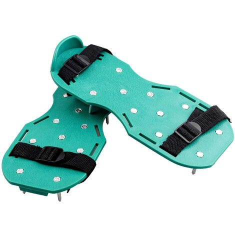 Scarificateurs Chaussures Outil efficace pour aérer les sandales d'aération avec 2 sangles réglables Boucle en métal 26 pointes en acier