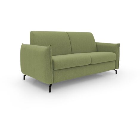 Scarlet Sofá cama convertible en tejido mixto de algodón impermeable 175 cm (mat.120x197) Verde