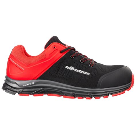 Scarpa antinfortunistica Albatros Lift Red Impulse Low S1P ESD HRO SRA Rosso / Nero 44