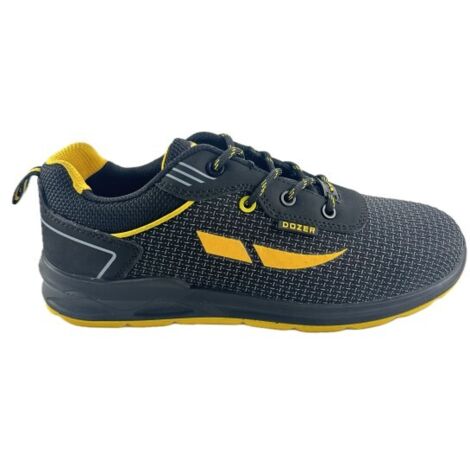 SCARPA ANTINFORTUNISTICA BASSA NERA ANTITAGLIO IN PELLE NABUK E TESSUTO IN RETE NORMA S1 MODELLO CRO - n°45  - DOZ