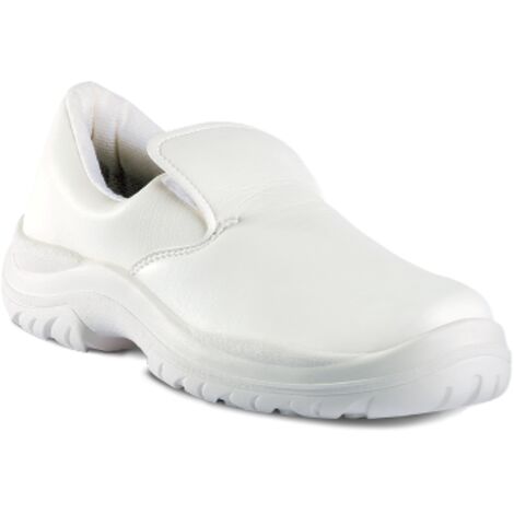 SCARPA  ANTINFORTUNISTICA CHEF WHITE BIANCO CON PUNTALE - NUMERO: 37