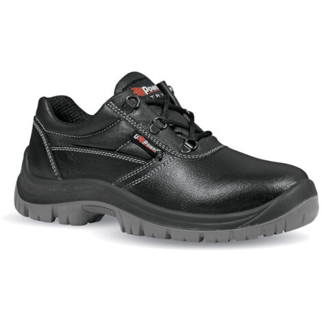 Scarpa da lavoro antinfortunistiche bassa in pelle idrorepellente puntale acciaio antiperforazione coprisottopiede suola PU ergonomica - 45