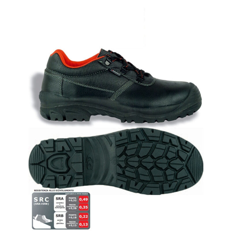 Image of Cofra ® - Scarpe Da Lavoro Bassa Pelle Tallinn Cofra Antinfortunistica Con Protezioni - 45