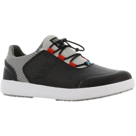 Scarpa da lavoro leggera e confortevole Jogger di sicurezza EDEN O1 LOW ESD SRC Argento / Nero 38