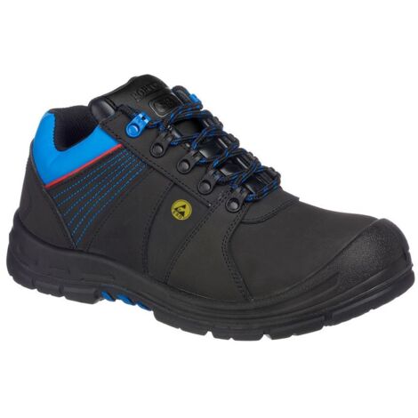 Scarpa di sicurezza bassa Portwest Compositelite Protector S3 ESD HRO Nero / Blu 43