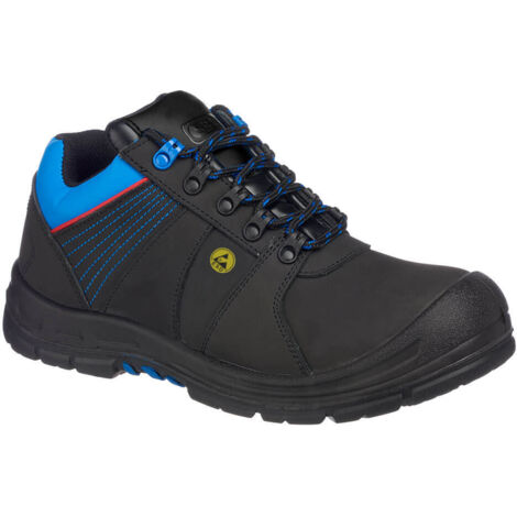 Scarpa di sicurezza bassa Protector S3 ESD HRO Nero/Blu 40