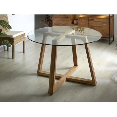 Scarpa Esstisch Akazie/Kristall 130Dx76 Cms 130Dx76 Cms