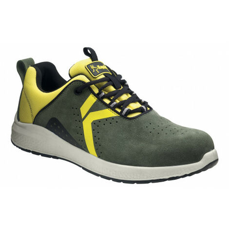 Scarpa pilot taglia 44 verde giallo s1-p src