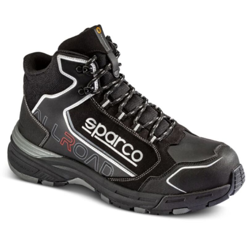 Image of Scarpe Allroad Motegi calzatura di sicurezza nerogiallo fluo Tg.41 S3 in microfibra idrorepellente e nylon con suola phylon gomma NeroGiallo Fluo