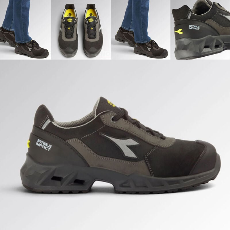Image of Utility shark stable impact leather low S3 src esd scarpe antinfortunistiche basse 44 - Diadora