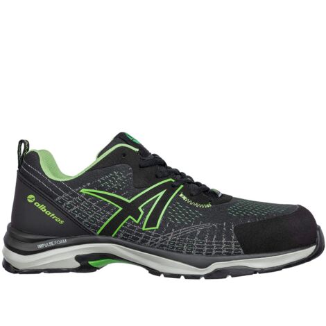 Scarpe antinfortunistiche Albatros Splendid Green GH Low S1P SRC HRO ESD - 42 - Nero/Verde
