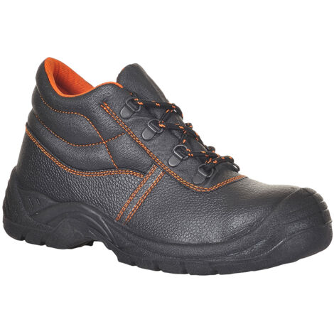 Scarpe antinfortunistiche alte Portwest S3 SRC Boot Kumo Overcap Nero / Arancione 46