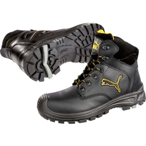 Scarpe antinfortunistiche ascendenti Puma Borneo Black Mid S3 SRC Nero 42