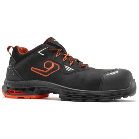 Scarpe Antinfortunistiche Base Protection Prado – Modello Alto, Pelle Idrorepellente, Puntale In Acciaio, S3 SRC, Nero/Arancione
