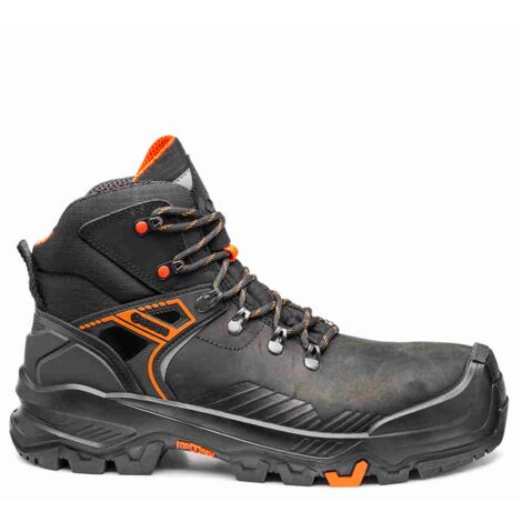 Scarpe antinfortunistiche Base T-Rex Mid B1601 S3S HRO CI HI LG FO SR - 36 - Nero/Arancione