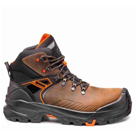 Scarpe antinfortunistiche Base T-Wall Mid B1601B S3S HRO CI HI LG FO SR - 41 - Marrone