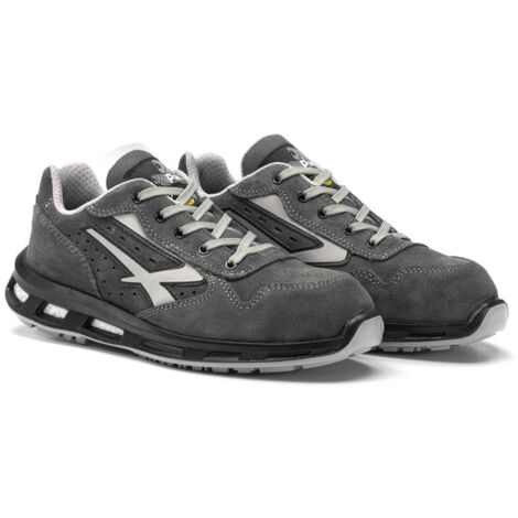 Scarpe antinfortunistiche basse da lavoro in pelle scamosciata forata con puntale in alluminio antiperforazione e suola antiscivolo S1P SRC - 45