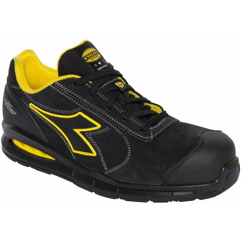 Scarpe antinfortunistiche basse Diadora Run Net Airbox Master Low S3 SRC ESD - 43 - Nero/Giallo