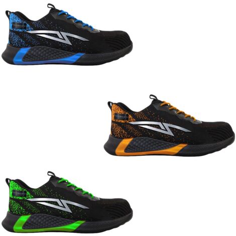 Scarpe antinfortunistiche basse Technosafe Neon Shock Low S3 SR ESD - 45 - Blu
