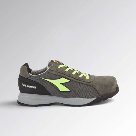 Scarpe Antinfortunistiche Diadora Glove MDS Text Low S1P HRO SRC Grigio Carbone Verde Fluo - 701.177668 - size 43000000