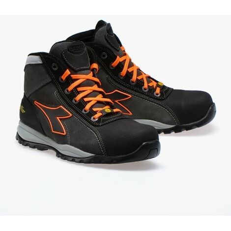 Scarpe antinfortunistiche Geox Diadora GLOVE NET MID PRO S3 ESD - 43 - Antracite/Arancione