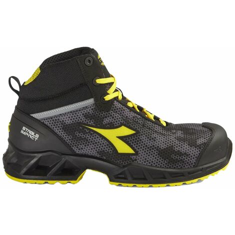 Scarpe antinfortunistiche Diadora Shark Stable Impact Mid S3 SRC ESD - 40 - Nero/Grigio