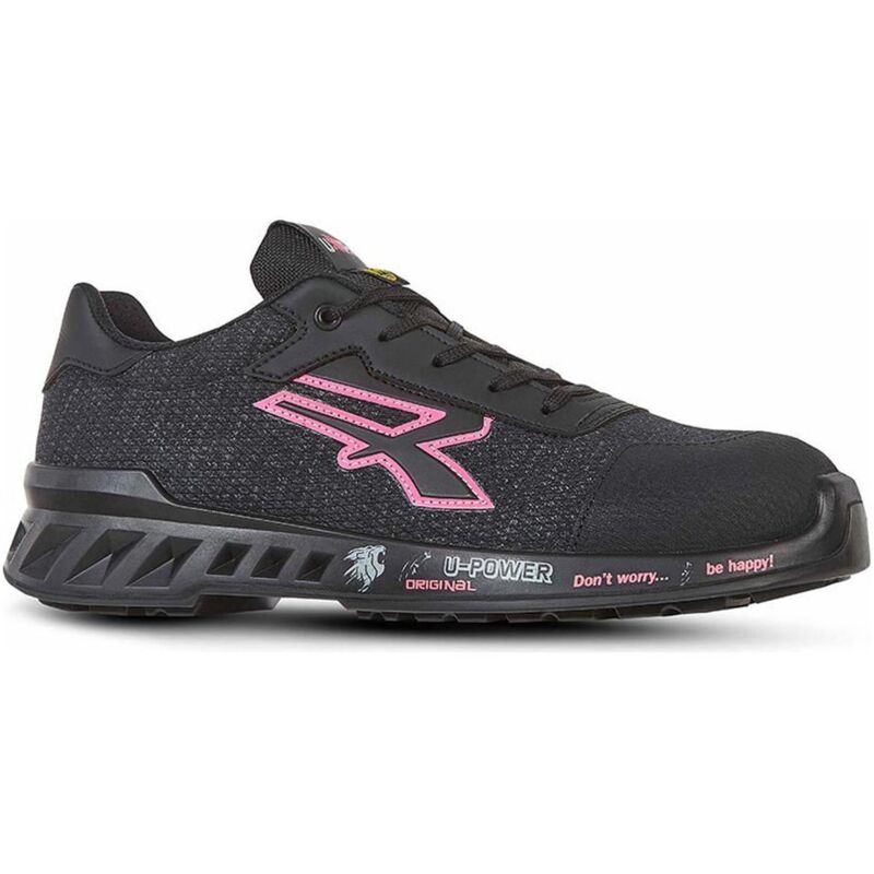 Upower Damensicherheitsschuh Michelle Gr.38 W.11 Schwarz/rosa S1ps Fo Sr Esd