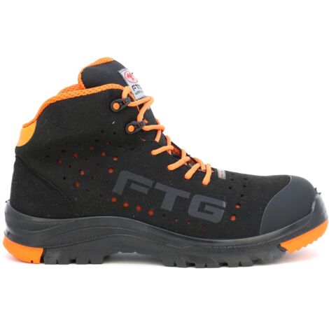 Scarpe Antinfortunistiche FTG Moon Nero/Arancio 42