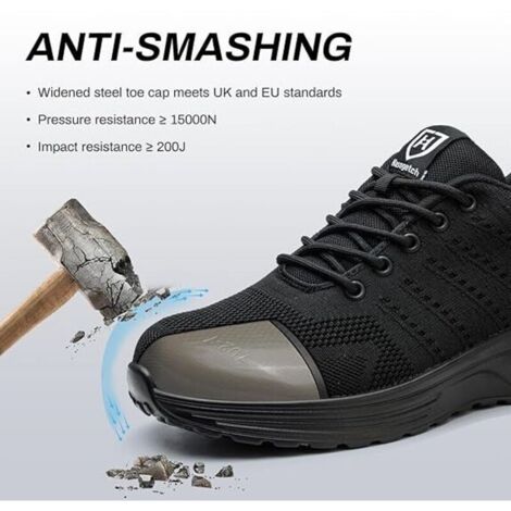 Scarpe antinfortunistiche leggere, comode e antiscivolo da uomo e da donna, taglia 41
