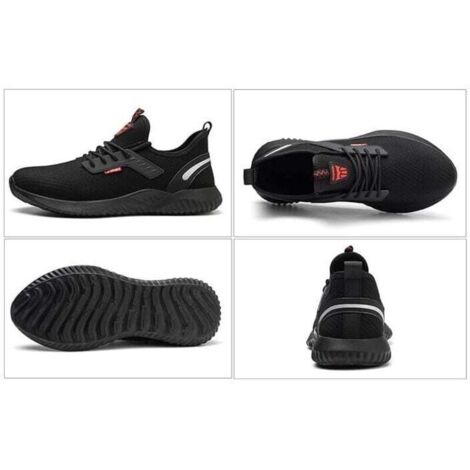 Scarpe antinfortunistiche leggere da uomo e da donna, scarpe da ginnastica antinfortunistiche, scarpe da lavoro, puntale in acciaio, scarpe da cantiere, antiscivolo, taglia 41