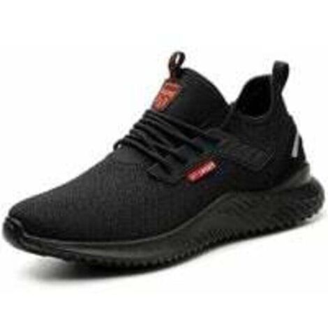 Scarpe antinfortunistiche leggere Ulisem Scarpe da cantiere con puntale in acciaio, traspiranti, antiscivolo, scarpe da lavoro per uomo e donna, unisex, taglia 42 EU
