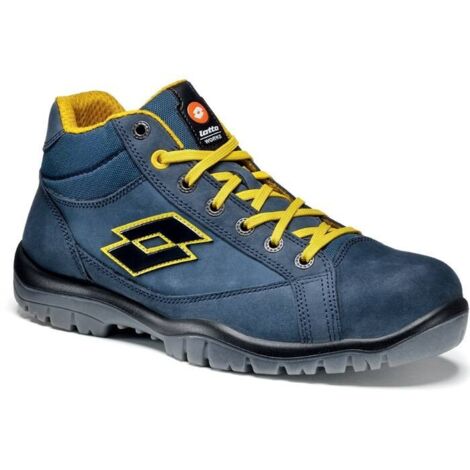 Scarpe Antinfortunistiche Lotto Jump 300 II Mid S3L SR FO Blue/Blazing Yellow  39