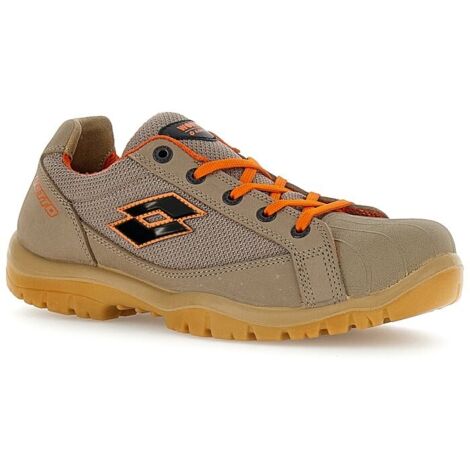Scarpe Antinfortunistiche Lotto Jump 550 II S1P SR FO Cobblestone/All Black/Vibrant Orange  42