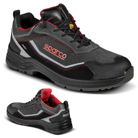 Scarpe antinfortunistiche Scarpa da lavoro Nero grigio scuro Sparco Indy DETROIT S1P ESD 45