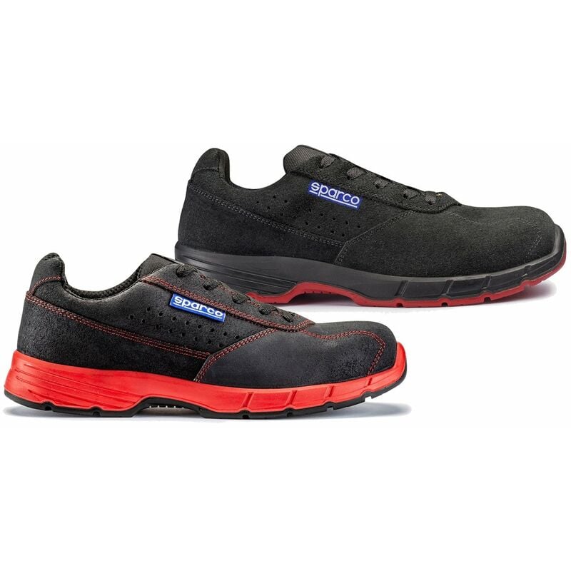 Scarpe antinfortunistiche Sparco Challenge S1P SRC-Nero/Rosso-38 - Noir / rouge - 38 - Noir / rouge