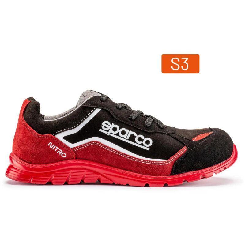 Sparco 07522RSNR Scarpa Antinfortunistica Nitro Marcus ESD S3 SRC Rosso/Nero 42